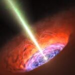 artists-impression-of-an-inner-accretion-flow-and-a-jet-from-a-supermassive-black-hole-when-it-is-a